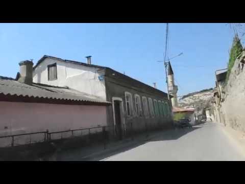 The old town of Bakhchisarai on the way back.