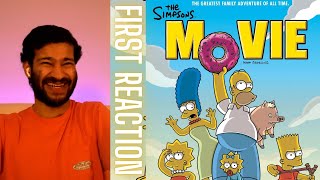 Watching The Simpsons Movie (2007) FOR THE FIRST TIME!! || Movie Reaction!!