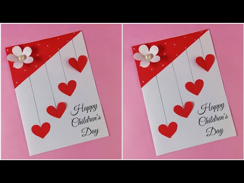 Easy childrens day greeting card / Last minute childrens day card for school competition /Art Galaxy