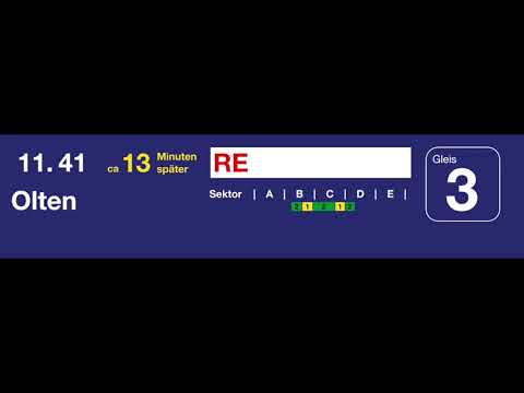 SBB Ansage - RE nach Olten konnte weiterfahren - in Langenthal