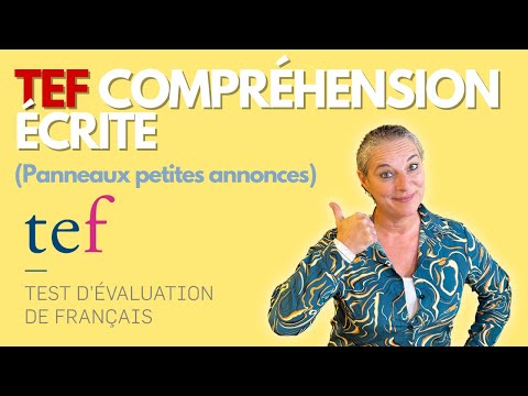 TEF Compréhension Écrite Exercise Panneaux petites annonces