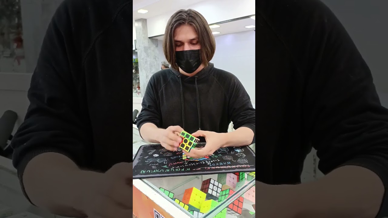 así es cubo 3x3 fibra de carbono #rubikscube