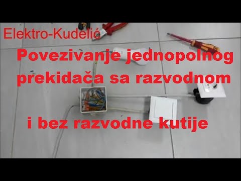 jednopolni prekidač - elektro instalacije - sa i bez razvodne kutije