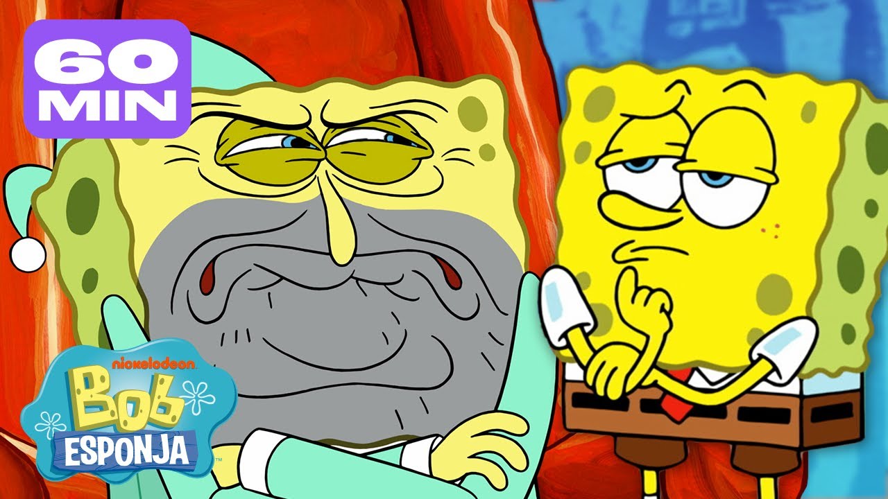 Bob Esponja | O MELHOR da Temporada 13 de Bob Esponja 🥇 Parte 2 | Compilação de 1 Hora | Português