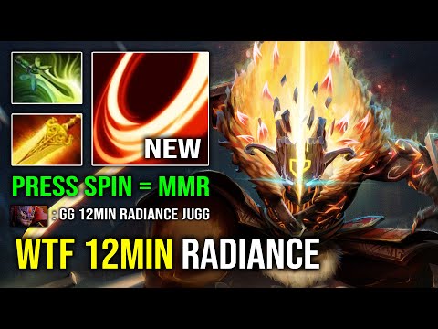 WTF 12Min Radiance Juggernaut Hyper Spin to Win Brutal Slash 7.32e Dota 2
