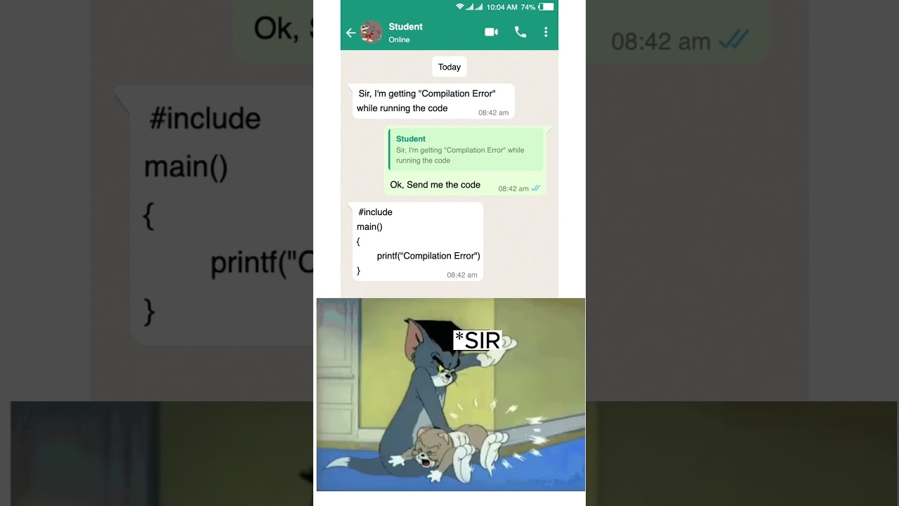 Compilation Error 🤣😵‍💫 #shorts #computerscience #compilation
