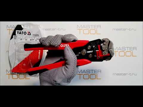 Клещи для обжима и зачистки проводов YATO (YT-2270), 205 мм Клещи для обжима и зачистки проводов YATO (YT-2270), 205 мм