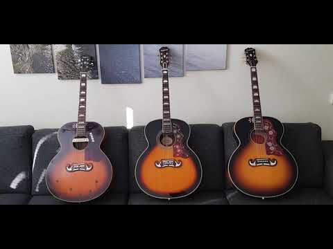 Epiphone EJ-200 - Epiphone EJ-300 - Epiphone J-200 Jumbo Acoustic Guitars