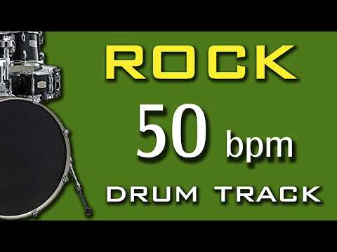 50 BPM - 4/4 DRUM TRACK - ROCK