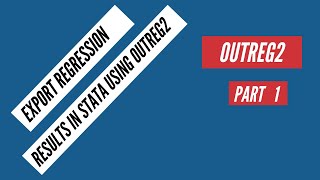 Download the video "How to export regression results in Stata using Outreg2 | Outreg2 in Stata"