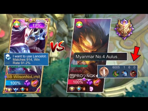 LANCELOT VS TOP GLOBAL AULUS PRO!! | SORRY AULUS I HAD TO DO THIS….. (AGGRESSIVE GAMEPLAY)