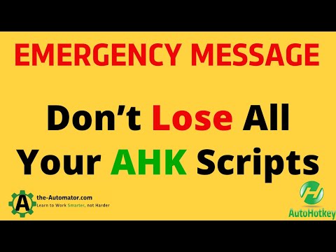 Don't lose all your AutoHotkey scripts Antivirus is evil