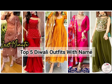 ✨ “Top 5 Diwali Outfit Ideas 2026 | Look Stylish This Festive Season/ Diwali dress designs with name