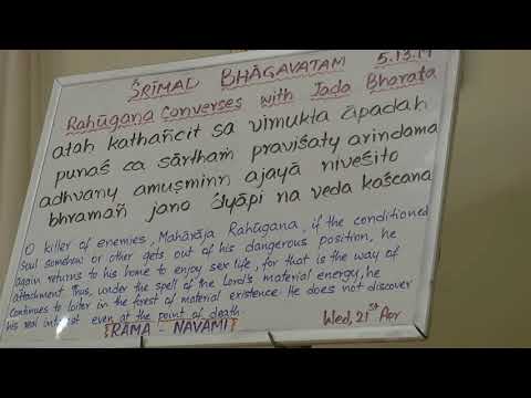 Morning Class SB 5.13.19 - HG Aniruddha Prabhu - 21 April 2021