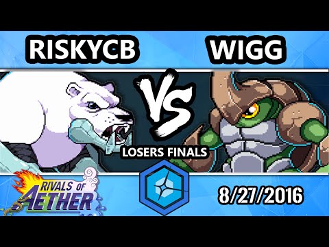 Shine 2016 RoA - RiskyCB (Etalus) Vs. Wigg (Kragg) Rivals of Aether Losers Finals