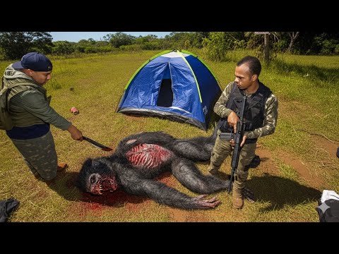 We filmed the werewolf's body after it took several shots from the hunters - Penguin ld