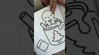 Cute Christmas Coloring Pages for Simple & Fun Moments #coloringbook
