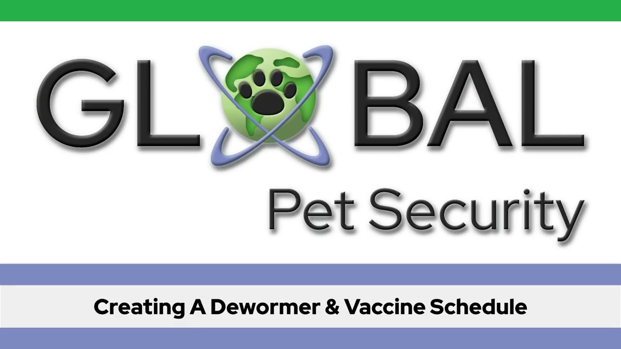 Creating A Dewormer & Vaccine Schedule