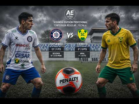 AE Fútbol | Paysandú vs Cerrito | Segunda División-Torneo Regular | EN VIVO