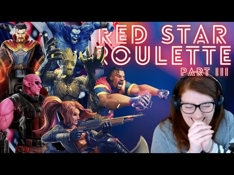 Red Star Roulette - Episode 3! - MAXING one of my 6 Red Star Characters! MSF - Marvel Strike Force