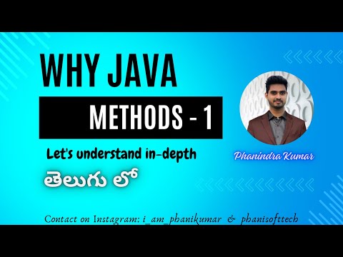 Java Methods And Types Core Java Tutorial By Phanindra Kumar Pedipini