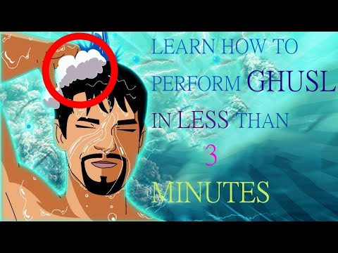 learn how to perform Ghusl in less than three minutes the same as prophet Mohammed used to perform 🥰