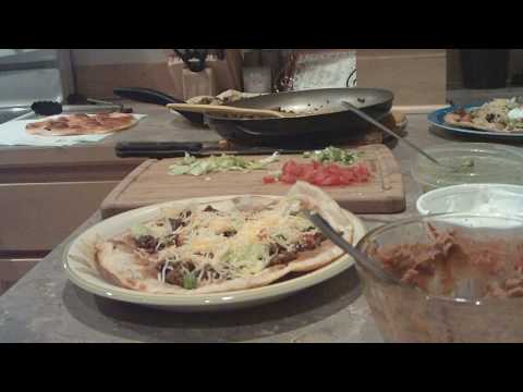 Cooking with mama - crispy flour tortilla tostada recipe