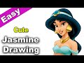 How to Draw Princess Jasmine from Disney Aladdin (Pencil Sketch) | Mady Arts