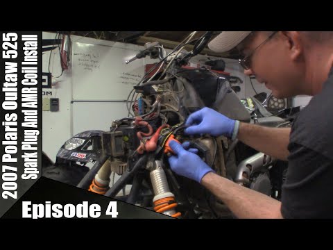 AMR Coil,Spark Plug Wire, Spark Plug Boot, and Spark Plug Install 2007 Polaris Outlaw 525