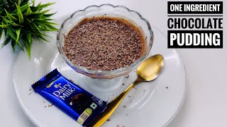 1 Ingredient Chocolate Pudding | Dairy milk pudding |Selines Recipes |