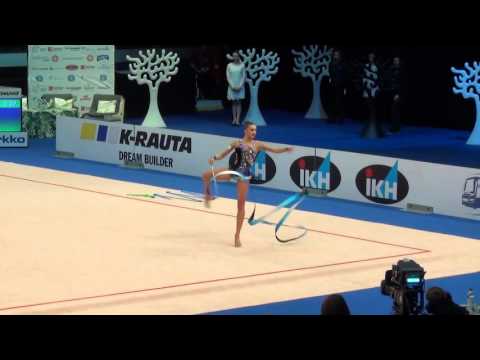 Ekaterina Volkova FIN ribbon Espoo World Cup 2016