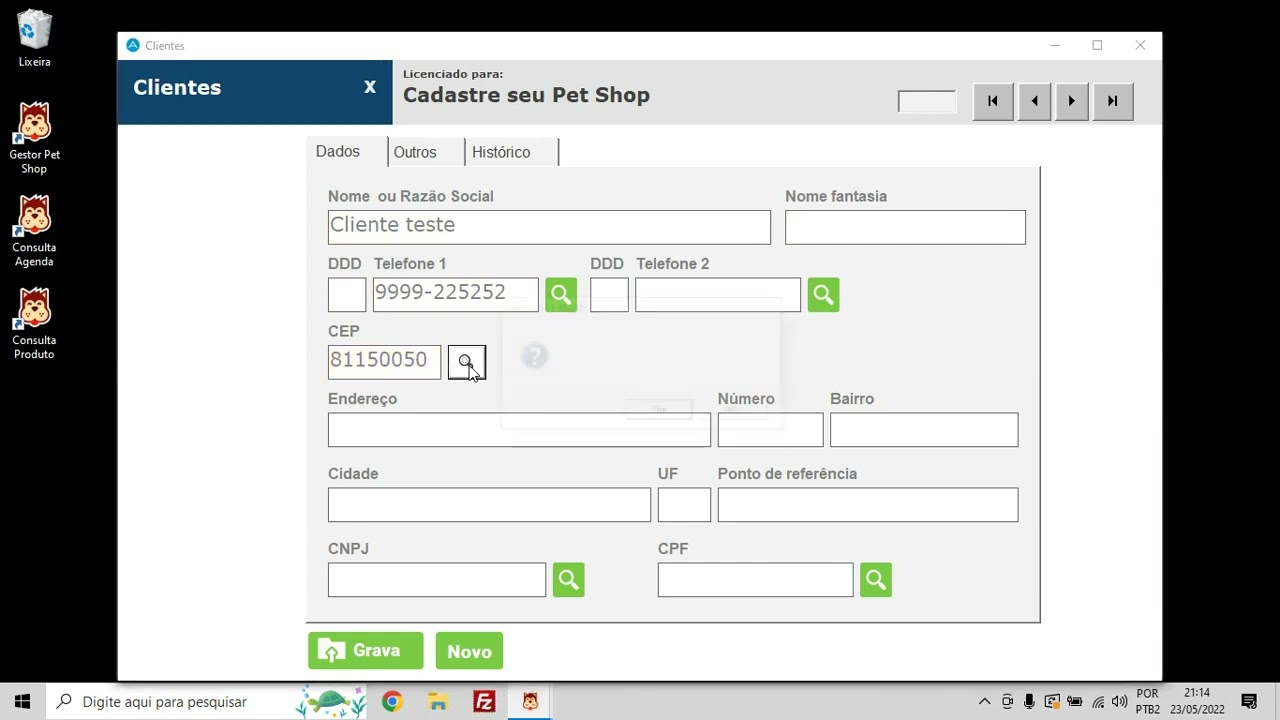 Cadastro de Clientes