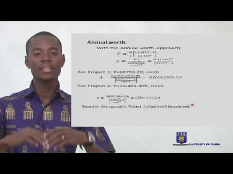 UGBS 202: BUSINESS MATHEMATICS - SESSION#9 - ANNUAL WORTH