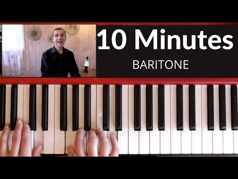 10 Minute Vocal Warm Up - Do This Before You Sing - Baritone