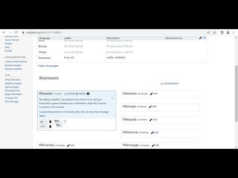 How to create Wikidata