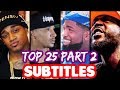 Top 25 Bars That Will NEVER Be Forgotten PART 2 SUBTITLES SMACK URL Masked Inasense
