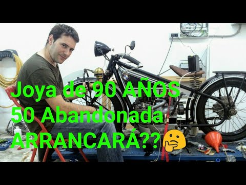 MOTO BMW de 90 años ARRANCA después de 50 AÑOS PARADA. BMW R42 de 1926