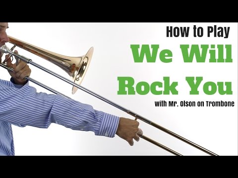 We Will Rock You - TROMBONE Tutorial
