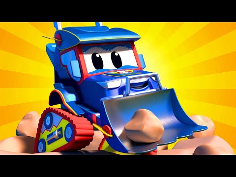 Crtići sa autima za djecu -  TRKAĆI AUTO I BULDOŽER - Super Kamion u Auto Gradu !