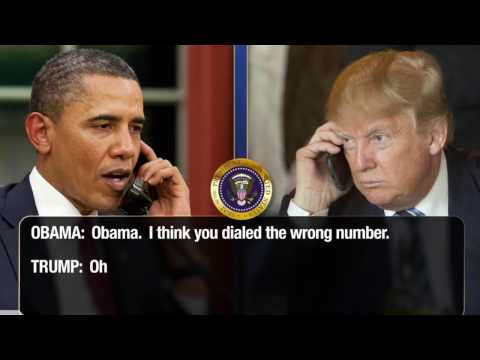 Barack Obama and Donald Trump Phone Call - Conan O'Brien