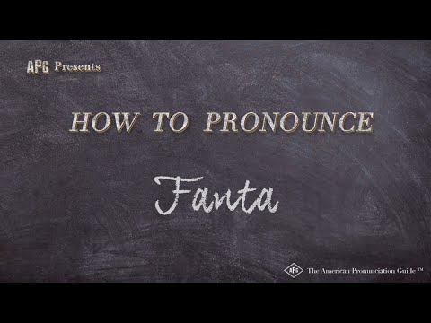 YouTube video about: How do you pronounce fanta?