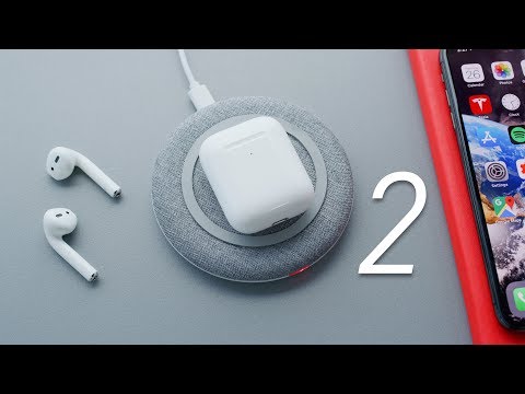 White apple airpods 2