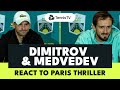 Grigor Dimitrov & Daniil Medvedev React To Rollercoaster Match ? | Paris 2023