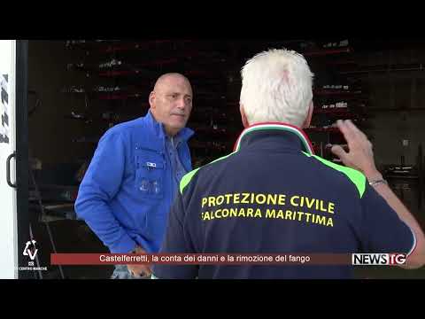 Castelferretti, la conta dei danni e la rimozione del fango