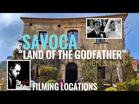The Godfather Movie Location: SAVOCA Sicily Italy Bar Vitelli, Romance Wedding Scene, 50 Years Later