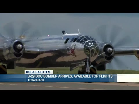B-29 DOC bomber arrives, available for flights