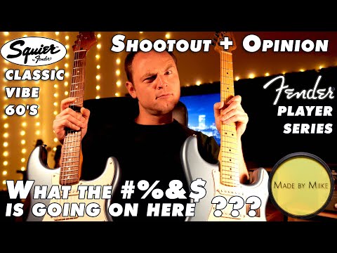 Squier Classic Vibe 60's Strat vs. Fender Player Strat - Shootout + Opinion