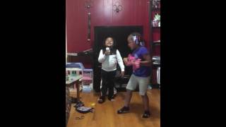 Layla Joy and Micah being silly