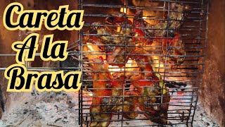 careta de cerdo a la brasa