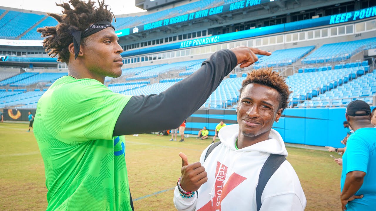 I ASKED CAM NEWTON TO LET ME PLAY ON HIS TEAM.. (HE TOLD ME I'M TRASH)